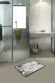 Mijölnir Alfombrilla de Baño Fish Djt Blanco 40 x 60 cm
